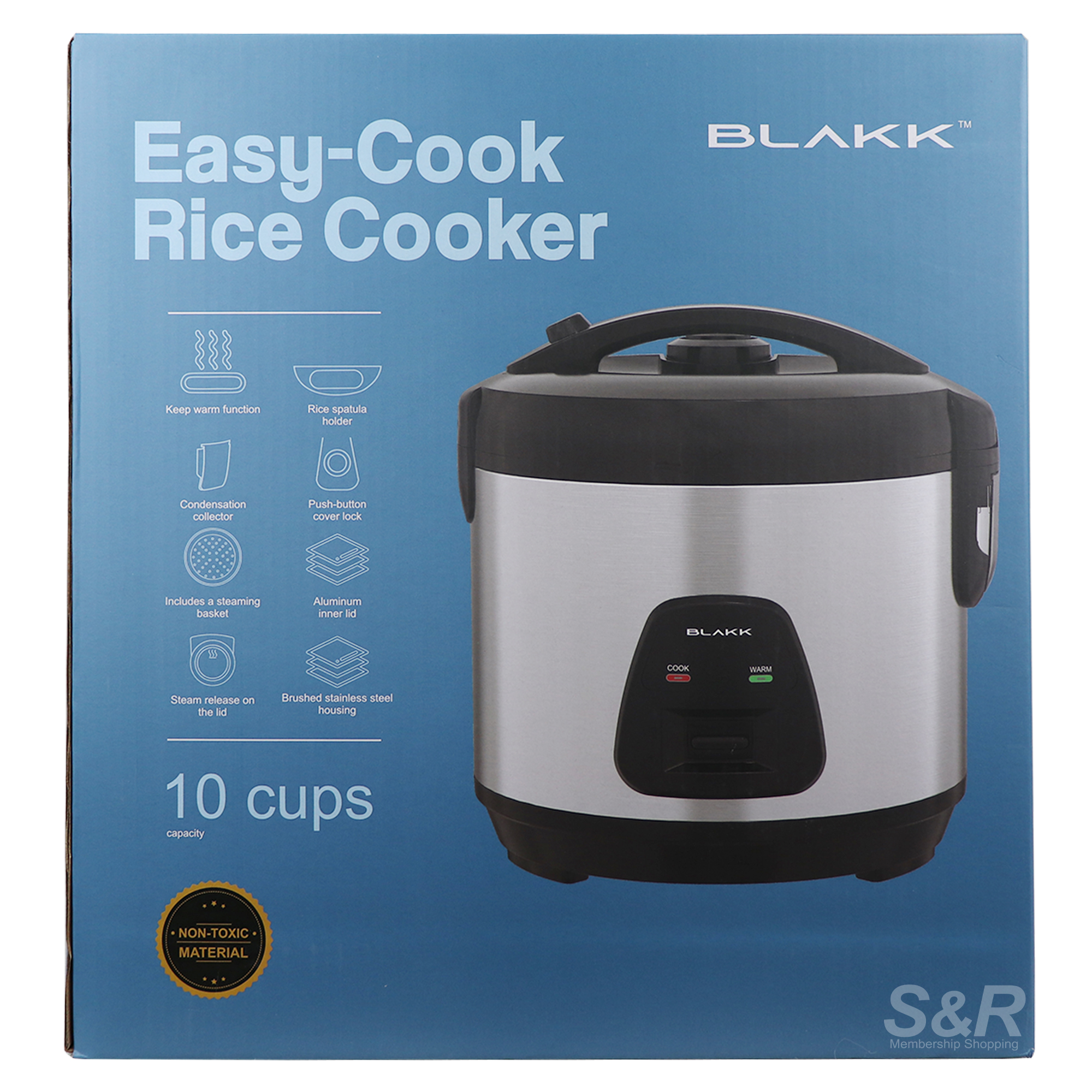 Blakk Easy-Cook Rice Cooker KHJTRC10
